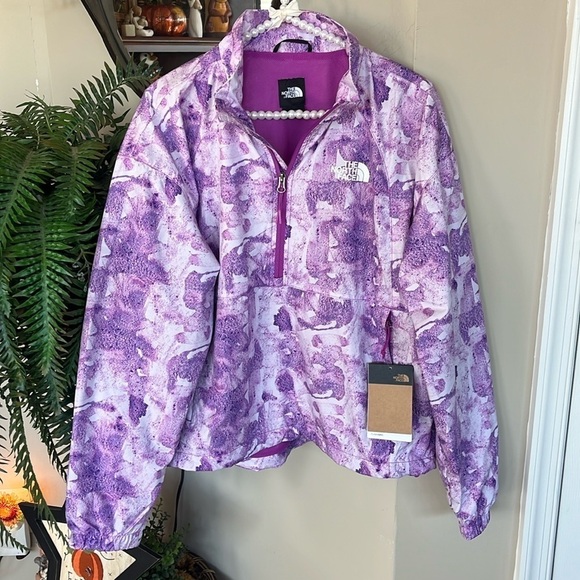 Brand New The North Face Hydrenaline Purple Zippered Pullover Windbreaker Jacket - Picture 16 of 16